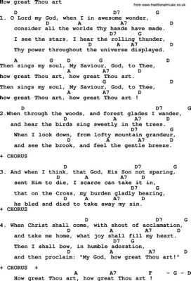 How Great Thou Art Chords Key of D: Exploring the Harmony and Depth of a Timeless Hymn