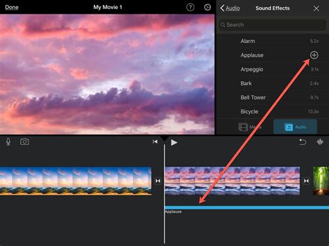 how to add music to imovie on ipad