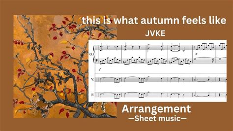 this is what autumn feels like sheet music, a symphony of senses weaving through the season's tapestry